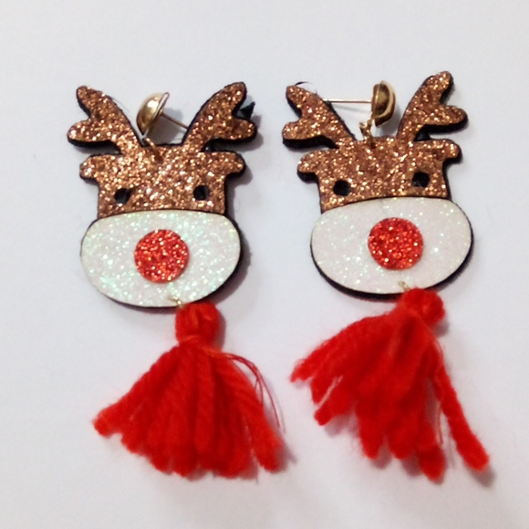 Accessories - Reindeer Christmas Earrings